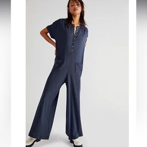 Free People Beach My Go To Jumper - Legion Blue